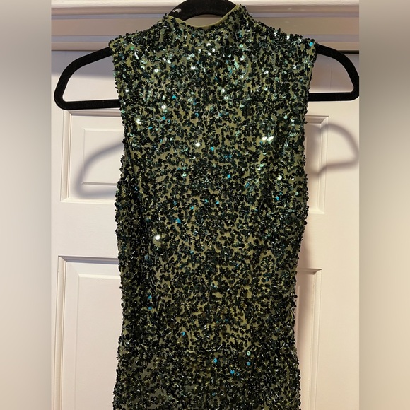 Camila Coelho Collection Emma Maxi Dress in Dark Olive - can ship before NYE! - Picture 6 of 9